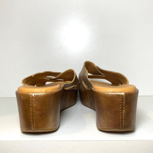 Kork Ease Madera Leather Wedge Slides Sandal Platforms 11 - Picture 7 of 7
